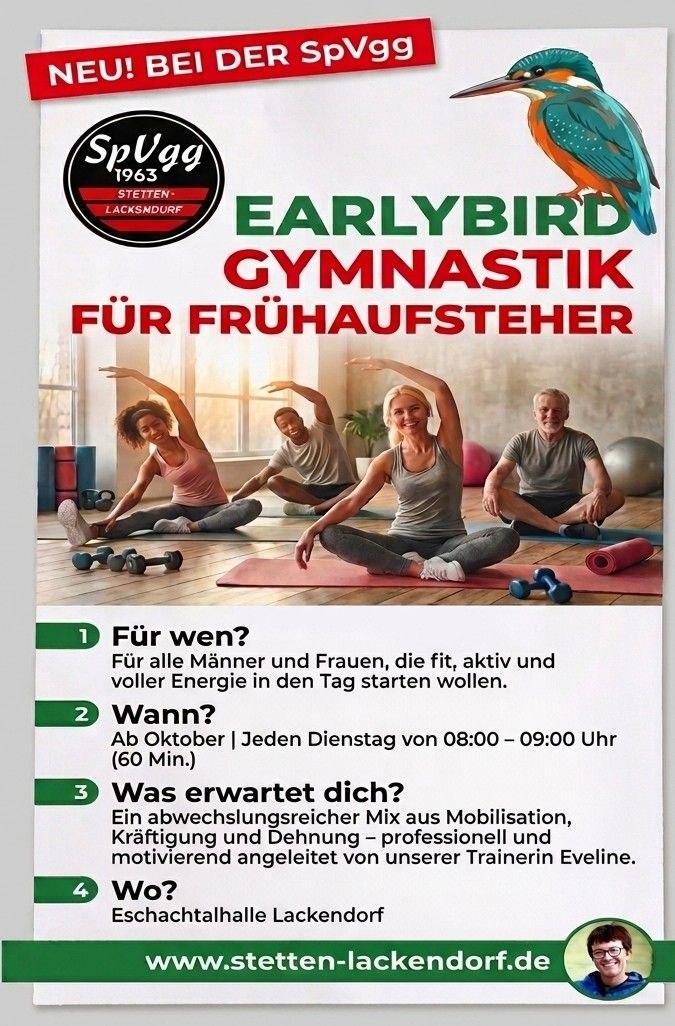 Earlybird Gymnastik Flyer